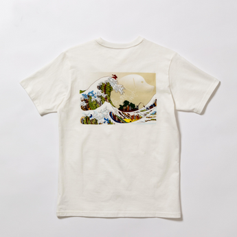 和風プリントTシャツ（OFF）半袖